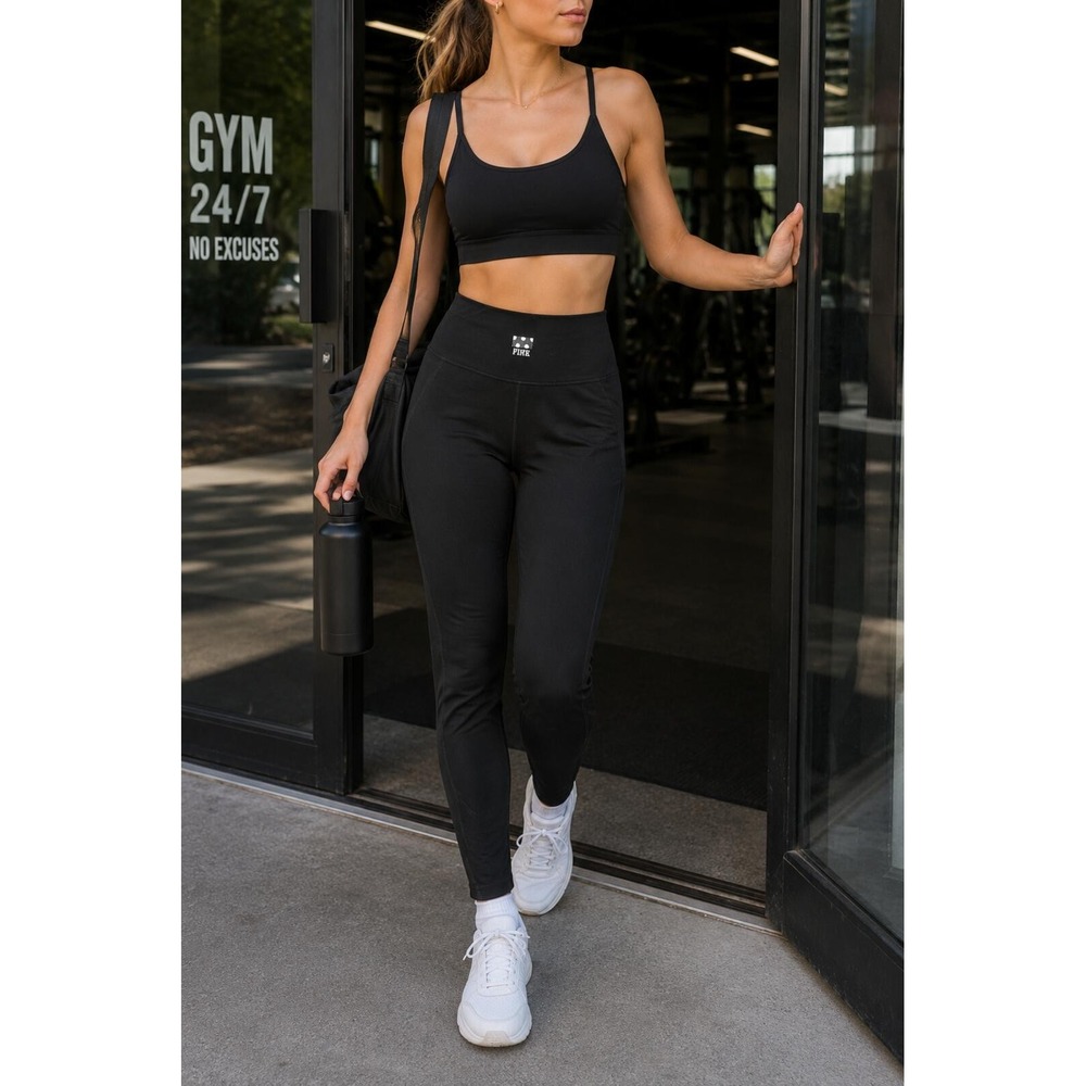 Vicoria's Secret PINK Ultimate Leggings Women's XS Black Athletic Yoga Training